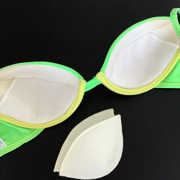 le foglie mare swimwear neon green bikini set size S - Picture 5 of 10